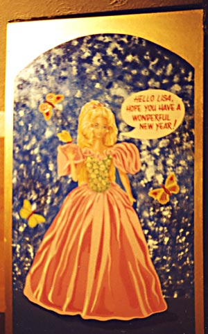 Barbie mural for chidrens room