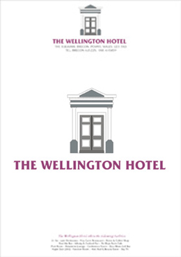  a company logo design for a hotel using its' Georgian porch as a symbol