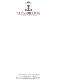 a letterhead logo design using a Georgian porch symbol